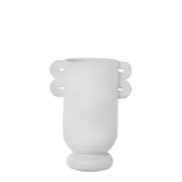 Vase Vases en Céramique, Grès émaillé – Couleur Blanc – 24.99 x 24.99 x 29 cm