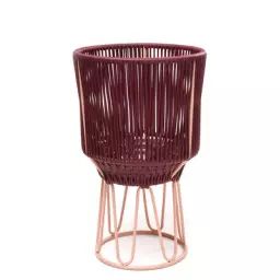 Cache-pot Circo en Plastique, Fils en PVC recyclé – Couleur Violet – 52.41 x 52.41 x 68 cm – Designer Sebastian  Herkner