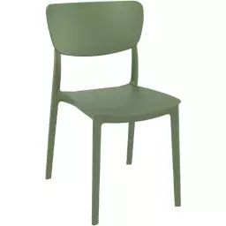 Chaise moderne pour extérieur vert