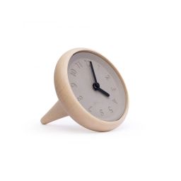Horloge de table en bois et béton