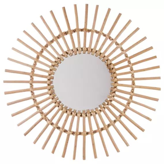 Miroir rotin soleil D58cm