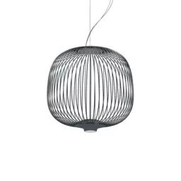 Lampe connectée Spokes en Métal, Acier verni – Couleur Gris – 340 x 44.81 x 35 cm – Designer Studio Garcia Cumini
