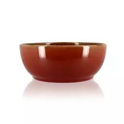 Assiette poké bowl en grès rouge Ø18cm