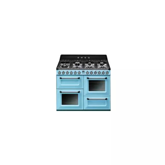 Piano de cuisson Smeg VICTORIA 110cm MIXTE BLEU AZUR – TR4110AZ