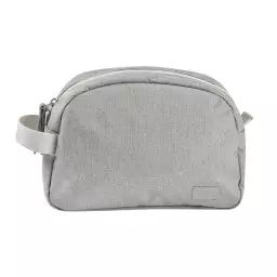 Trousse de toilette pratique et organisée gris chiné