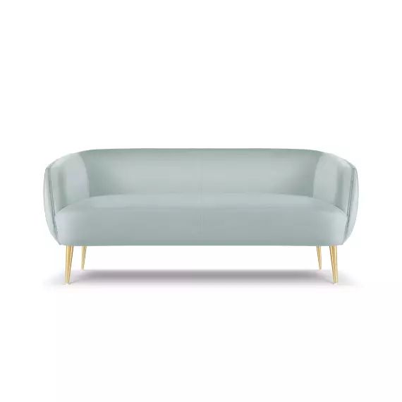 Canapé 3 places en velours pistache