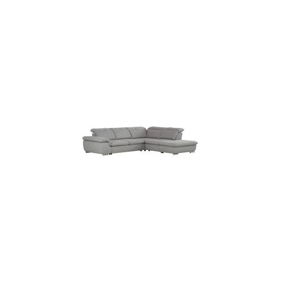 Canapé d’angle convertible terminal droit ANDY III tissu Malmo gris 90