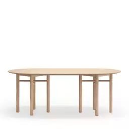 Junco – Table à manger ovale en bois 200x100cm
