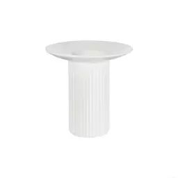 Vase colonne céramique blanc H13cm