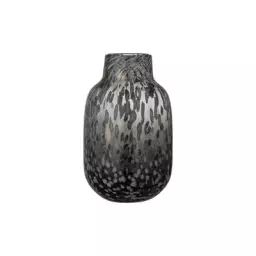 Vase Vases en Verre, Verre soufflé bouche – Couleur Gris – 18 x 18 x 27.5 cm