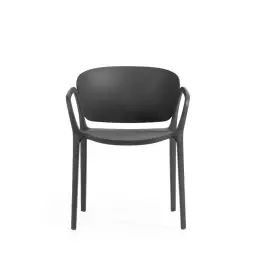 Ania – Lot de 4 chaises de jardin – Couleur – Noir