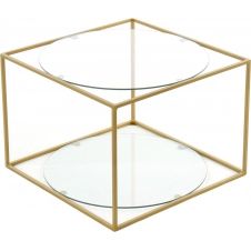 Table basse rectangulaire plateau verre l50cm