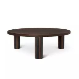 Table basse Post en Bois, MDF – Couleur Marron – 83.2 x 83.2 x 33.4 cm – Designer Trine Andersen