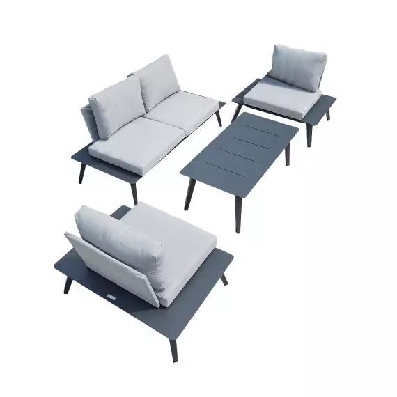 Salon de jardin 4 places – en aluminium