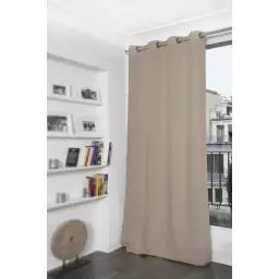 Rideau thermique occultant gris 140×260