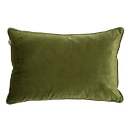 Housse de coussin vert en velours-40×60 cm uni