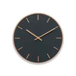 Horloge murale en linoléum gris D28cm