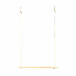 Porte-manteau en bois de couleur beige 120 cm