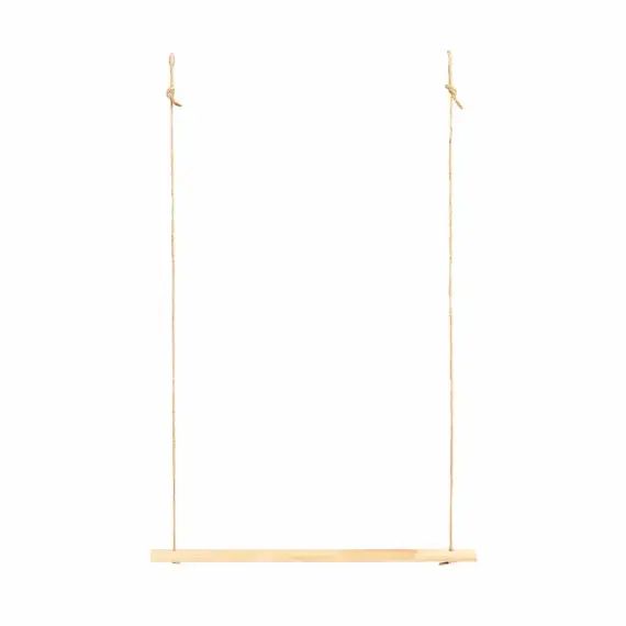 Porte-manteau en bois de couleur beige 120 cm