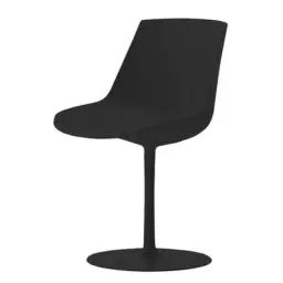 Chaise pivotante Chaises et fauteuils Flow en Plastique, Polycarbonate – Couleur Noir – 57 x 53 x 80.5 cm – Designer Jean-Marie Massaud