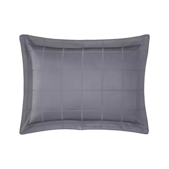 Taie d’oreiller en satin de coton ardoise 30 x 40 cm