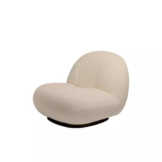 Fauteuil rembourré Pacha en Tissu, Contreplaqué – Couleur Beige – 77 x 82.91 x 65 cm – Designer Pierre Paulin