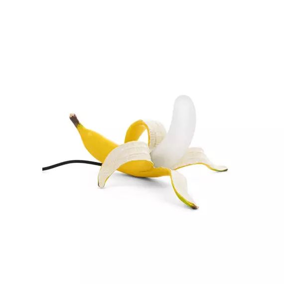Lampe de table Banana en Plastique, Verre – Couleur Jaune – 33 x 23.5 x 19 cm – Designer Studio Job
