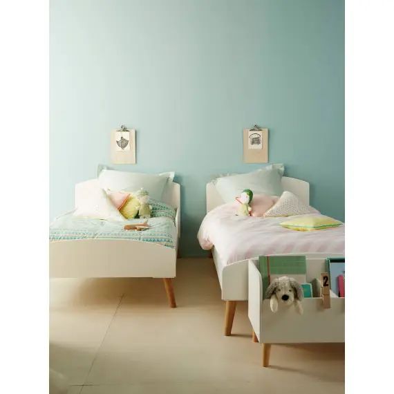 Lit évolutif enfant LIGNE CONFETTI blanc