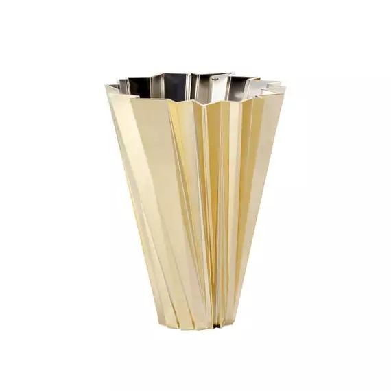 Vase Shanghai en Plastique, PMMA – Couleur Or – 40 x 50 x 44 cm – Designer Mario Bellini