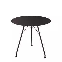 Table ronde Circum en Métal, Acier thermolaqué – Couleur Noir – 79.9 x 79.9 x 74 cm – Designer Henrik  Pedersen