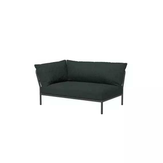 Canapé de jardin modulable Level 2 en Tissu, Tissu Sunbrella Heritage – Couleur Vert – 139 x 92.5 x 68.5 cm – Designer Henrik  Pedersen