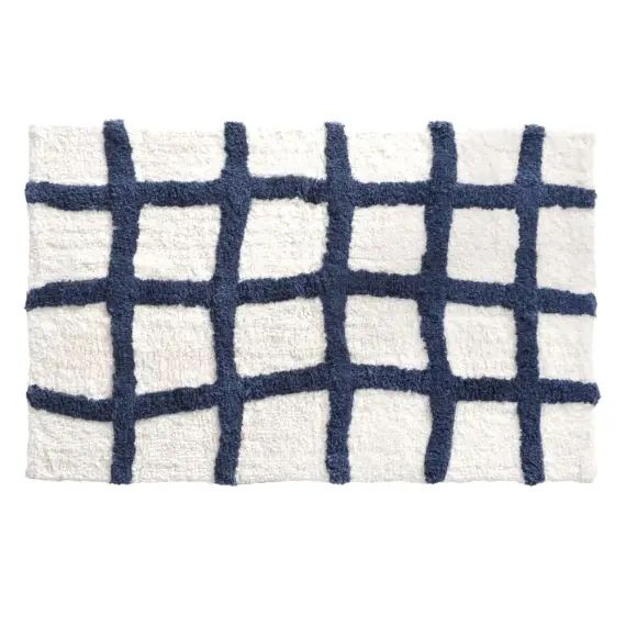 Tapis de bain blanc 50×80 en coton