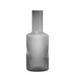 Carafe Ripple en Verre, Verre soufflé bouche – Couleur Gris – 30 x 30 x 24 cm – Designer Trine Andersen