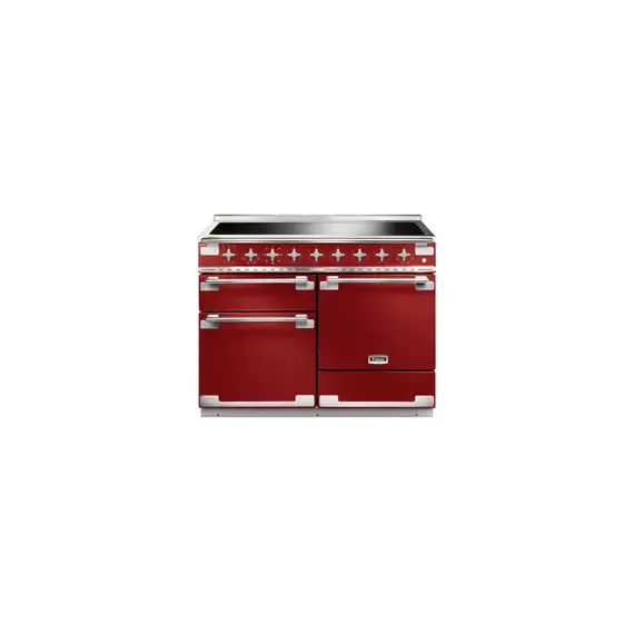 Piano de cuisson Falcon ROUGE CERISE NICKEL BROSSE 110 CM INDUCTION ELS110EIRD/-EU