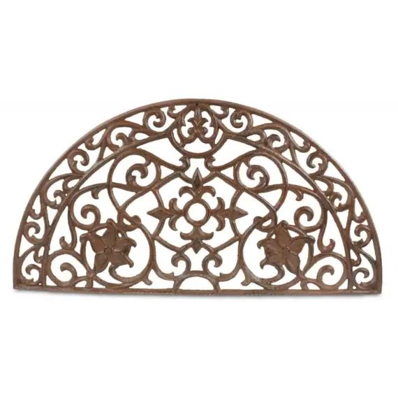 Paillasson Demi Lune Fonte Marron 70cm