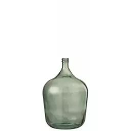 Vase verre vert H56cm
