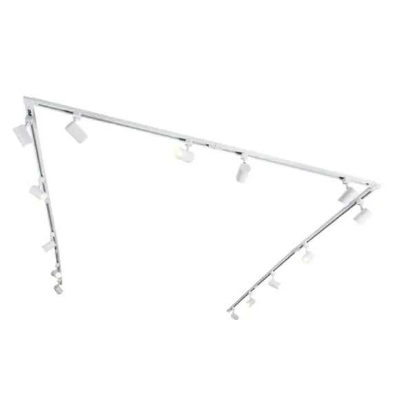 Plafonnier en acier blanc