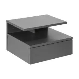 Chevet suspendu en bois 1 tiroir 1 niche