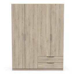 Armoire 4 portes et 2 tiroirs – L157,3 cm