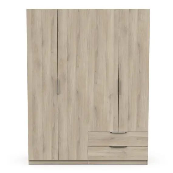 Armoire 4 portes et 2 tiroirs – L157,3 cm