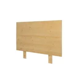 Tête de lit en bois massif de couleur naturel pour lit 135 cm