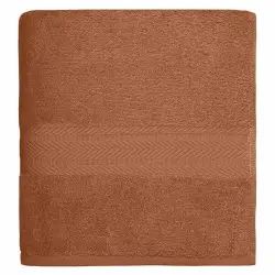 Drap de bain 550gr/m² brique 70×140 cm