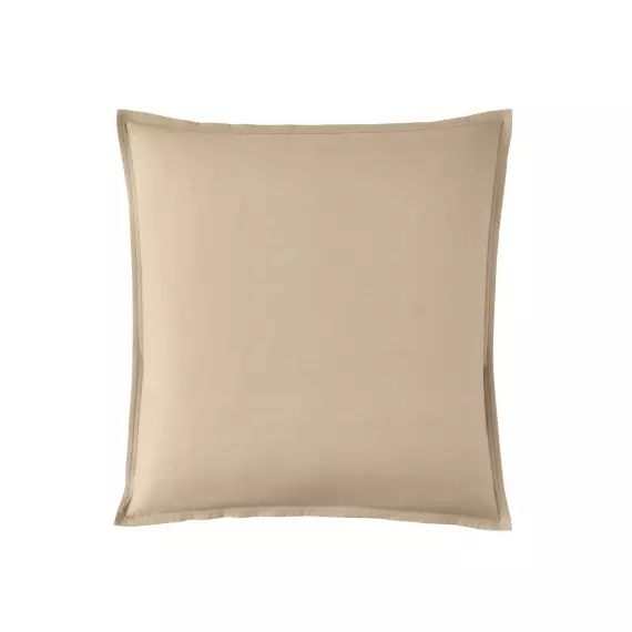 Taie d’oreiller en percale de coton lin 65×65