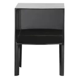 Table de chevet Ghost en Plastique, PMMA – Couleur Noir – 50 x 40 x 57 cm – Designer Philippe STARCK with Eugeni QUITLLET