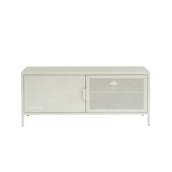 Meuble tv  métal beige sable l120cm