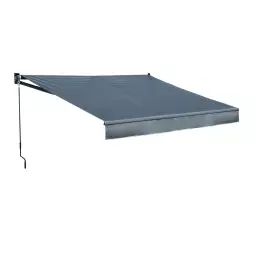 Store banne 2,95 × 2,5m toile anthracite