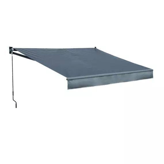 Store banne 2,95 × 2,5m toile anthracite