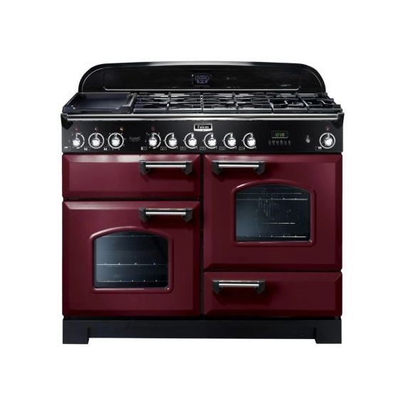 Piano de cuisson mixte Falcon DELUX110 MIXT ROUGE/CHROME