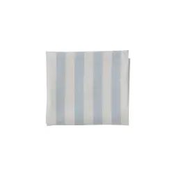 Nappe rayée bleu en coton organique H260x140cm
