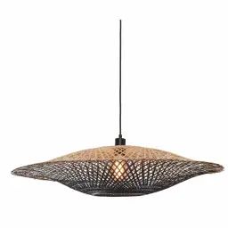 Suspension bambou  noir/naturel, h. 20cm